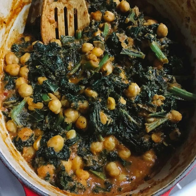 Saag Chana.