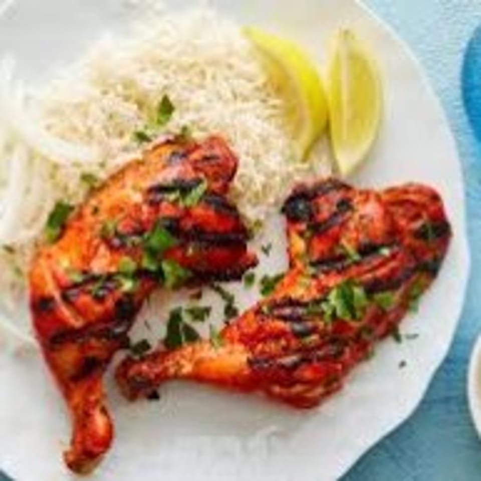 Tandoori Chicken Platter.