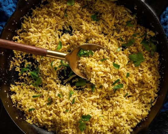 Soulful Spiced Cauliflower Rice.